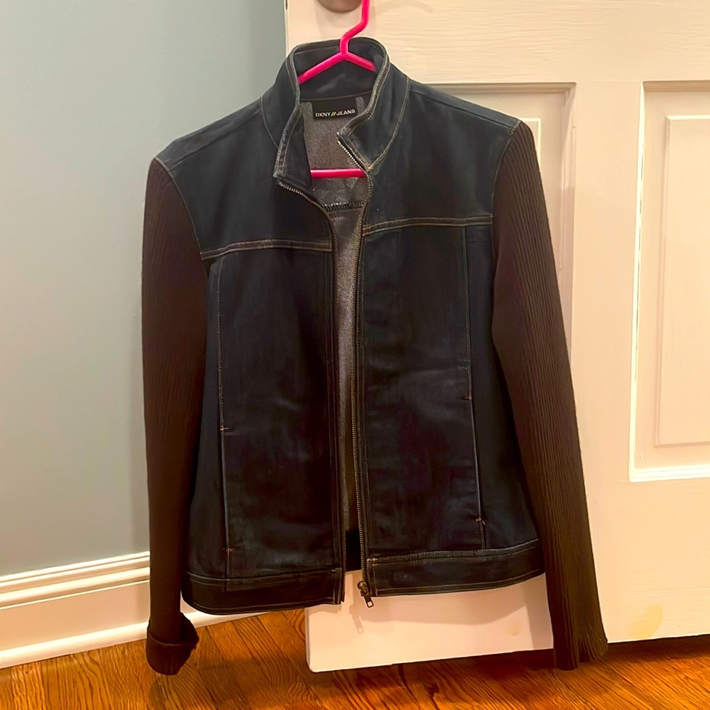 DKNY JEANS sweater/jean jacket